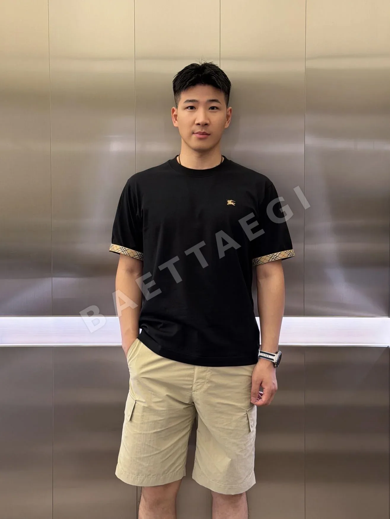 버버리 여성 반팔 티셔츠 상세 이미지 6