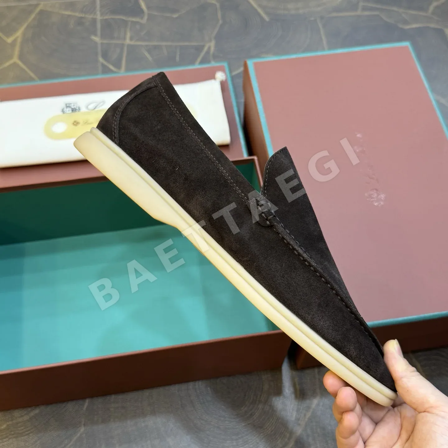 로로피아나 로퍼 소 스웨이드 상세 이미지 6