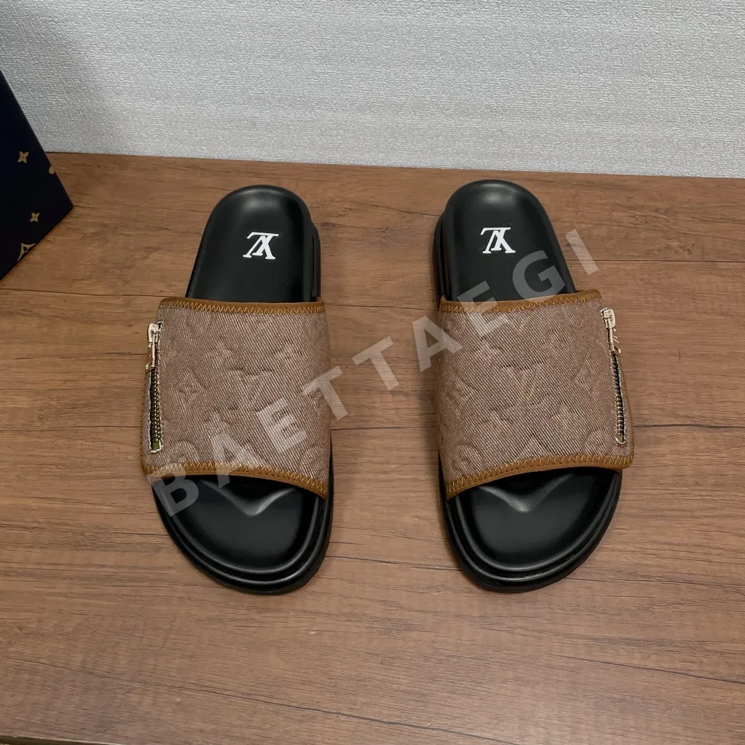 루이비통 모노그램 데님 원스트랩 샌들 상세 이미지 2