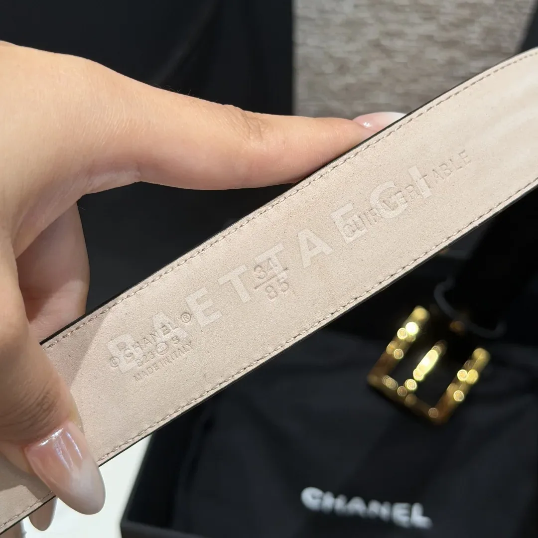 샤넬 가죽 30mm 벨트 상세 이미지 4