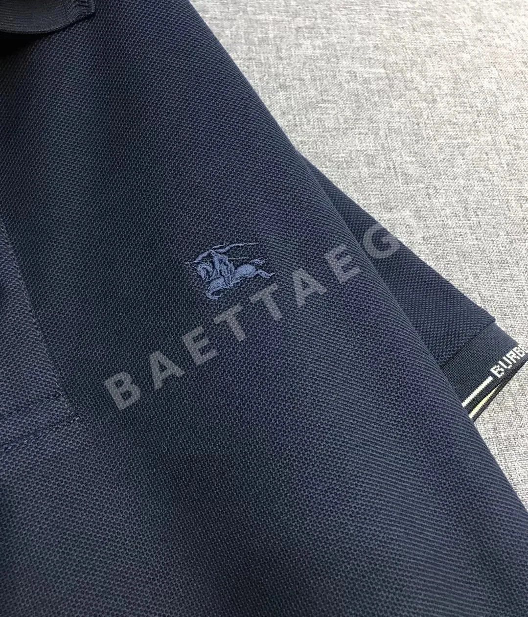 버버리 체크 패턴 남성 메시 반팔 폴로셔츠 상세 이미지 8