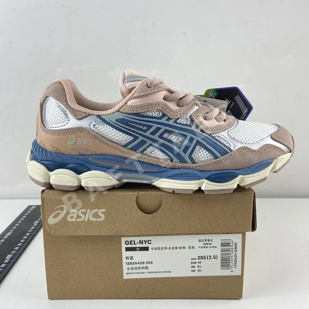아식스 [HP] 젤 NYC 1202A429-104 200210 Asics Gel-NYC Cream Grey Floss Salmon