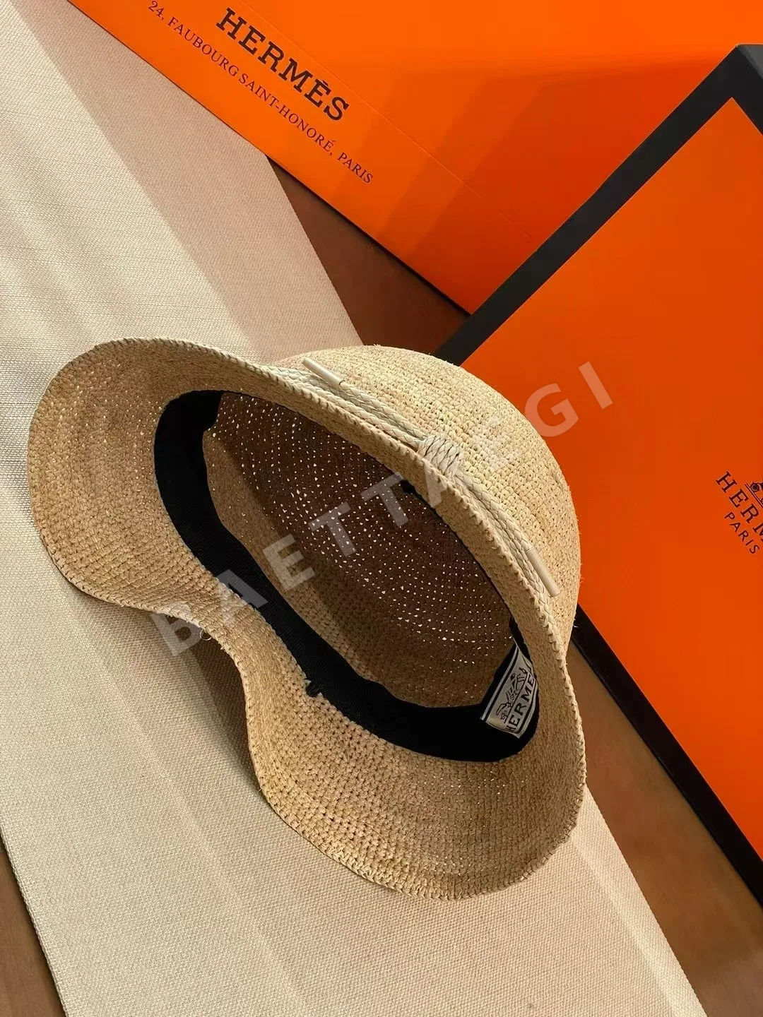 에르메스 라피아 햇 모자 상세 이미지 8