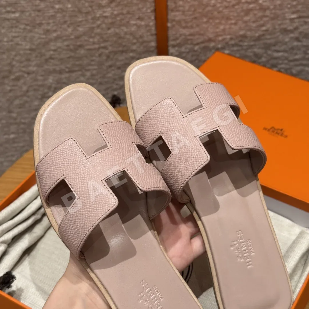 에르메스 오란 샌들 세라믹핑크 가죽 H 컷아웃 상세 이미지 6