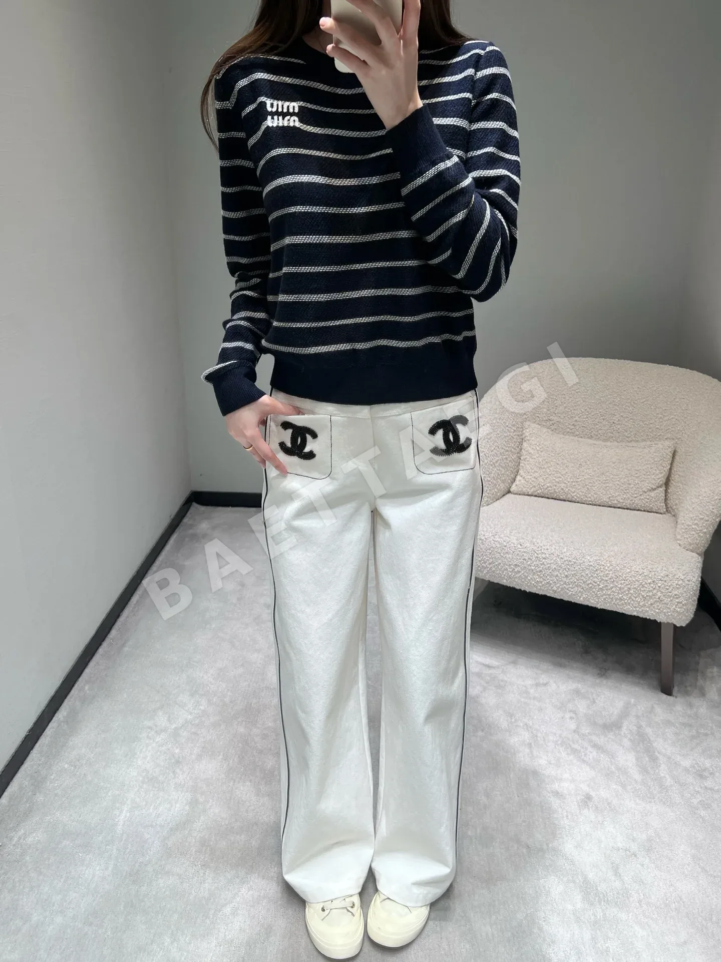 미우미우 여성 니트 97285 Miu Miu Knit 상세 이미지 2