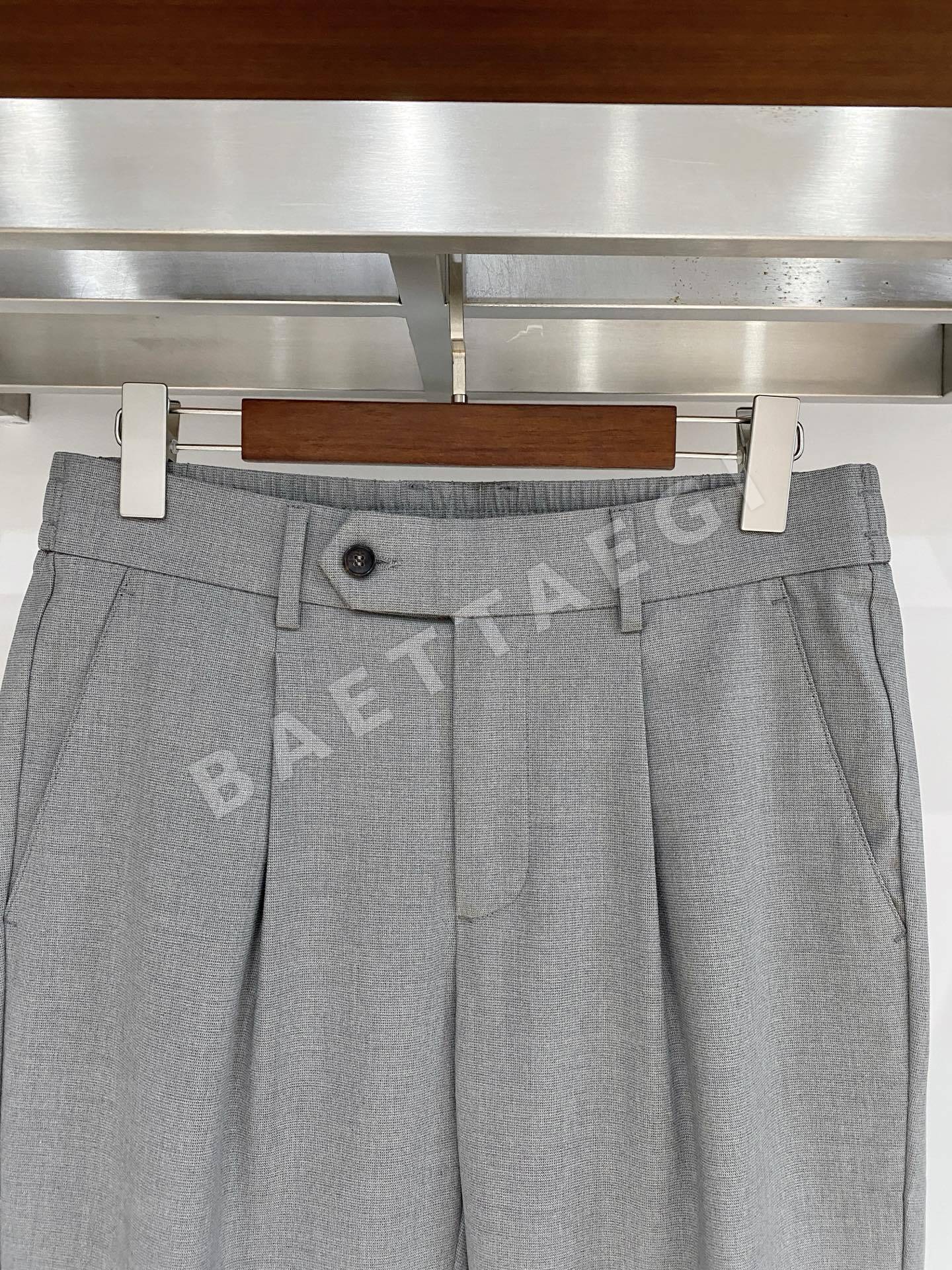 브루넬로쿠치넬리 남성 면 혼방 바지 상세 이미지 2