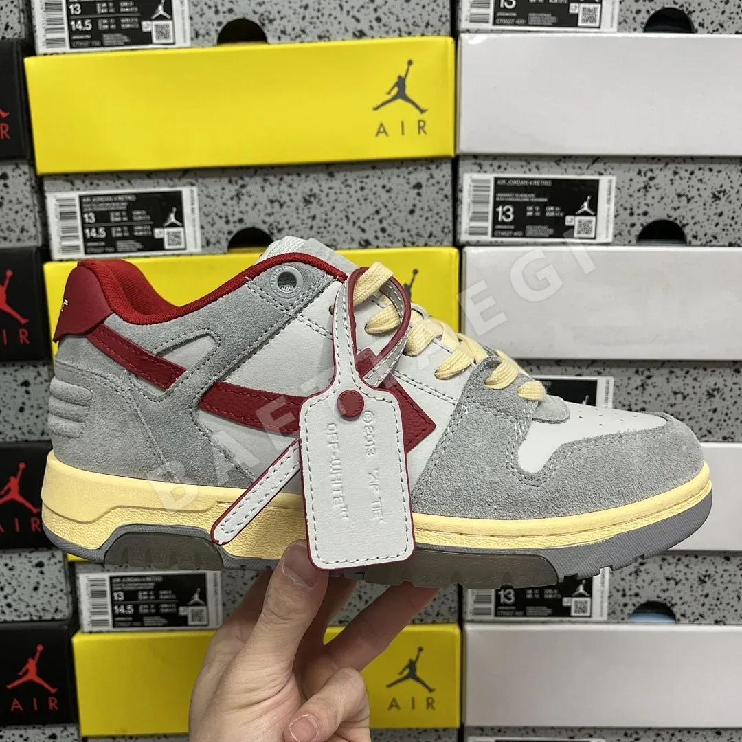 오프화이트 아웃 오브 오피스 OOO 로우 탑스 202399 Off White Out Of Office OOO Low Tops Light Grey 상세 이미지 1