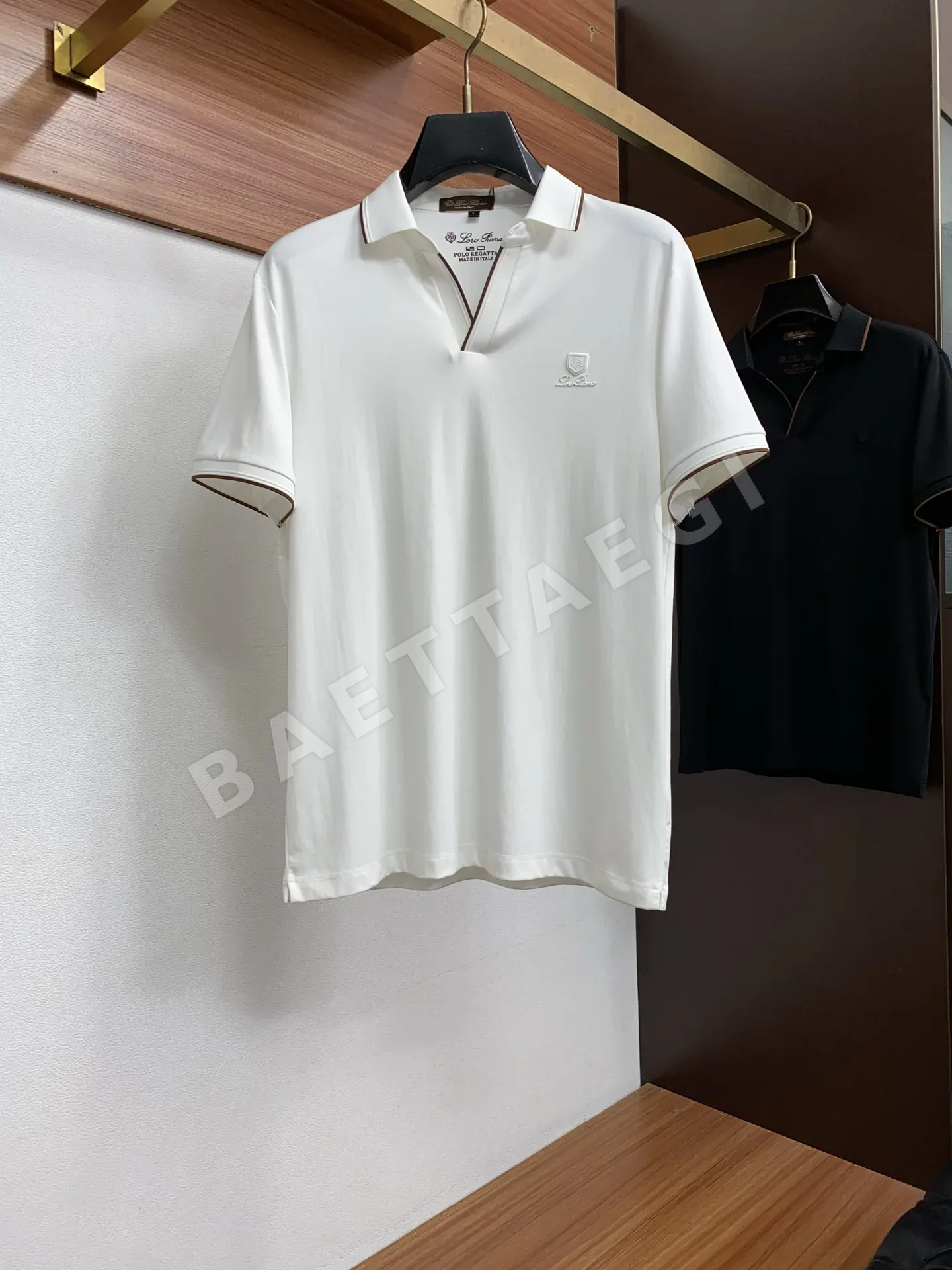 로로피아나 실크감촉 남성 반팔 폴로셔츠 133041
