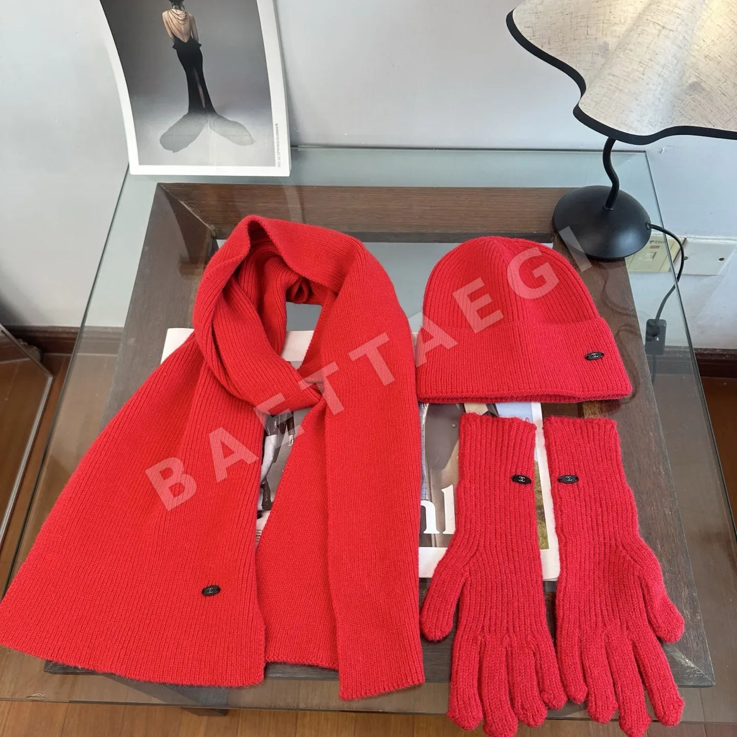 샤넬 울 니트 비니 모자 상세 이미지 9