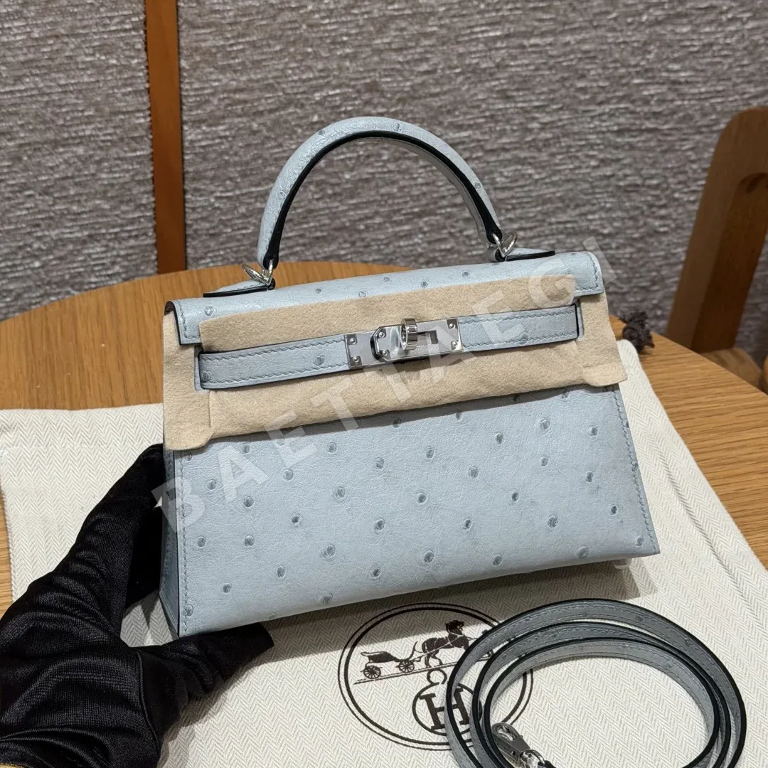 에르메스 미니 켈리 타조 가죽 가방 164219