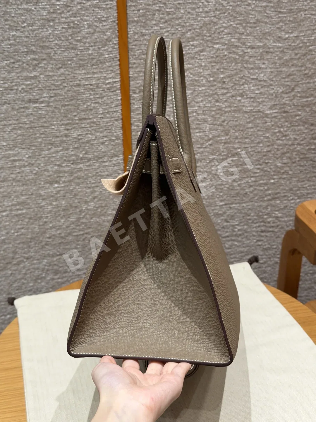 에르메스 버킨 35 엘리펀트 그레이 가방 상세 이미지 3