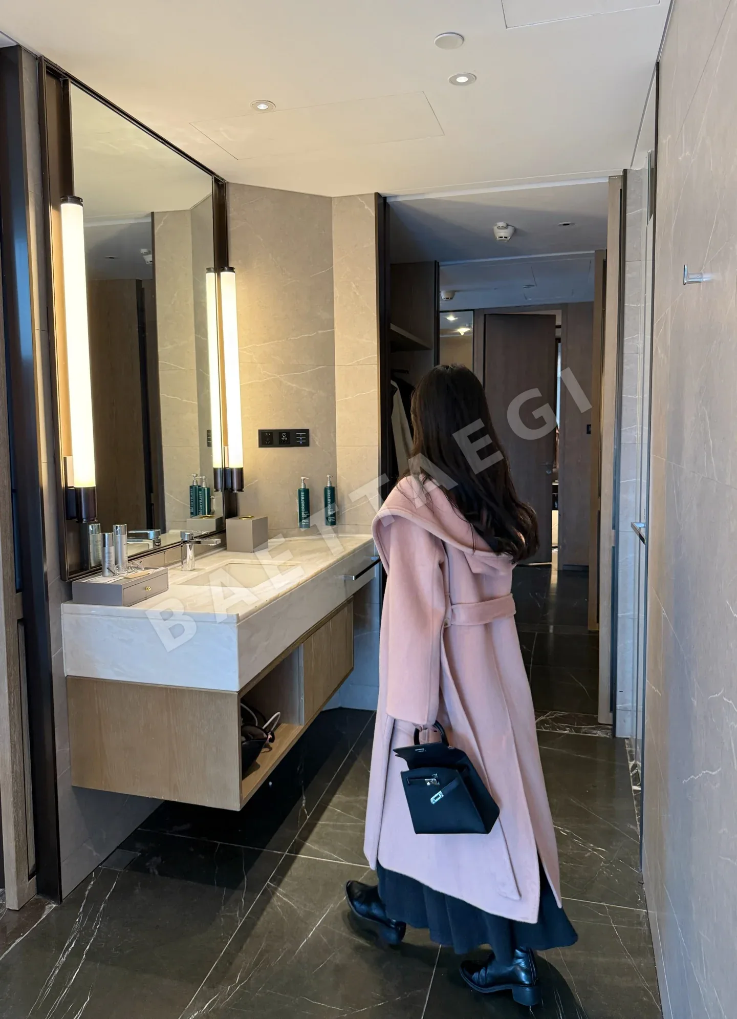 샤넬 보르도 레드 카시미어 울 자켓 상세 이미지 9