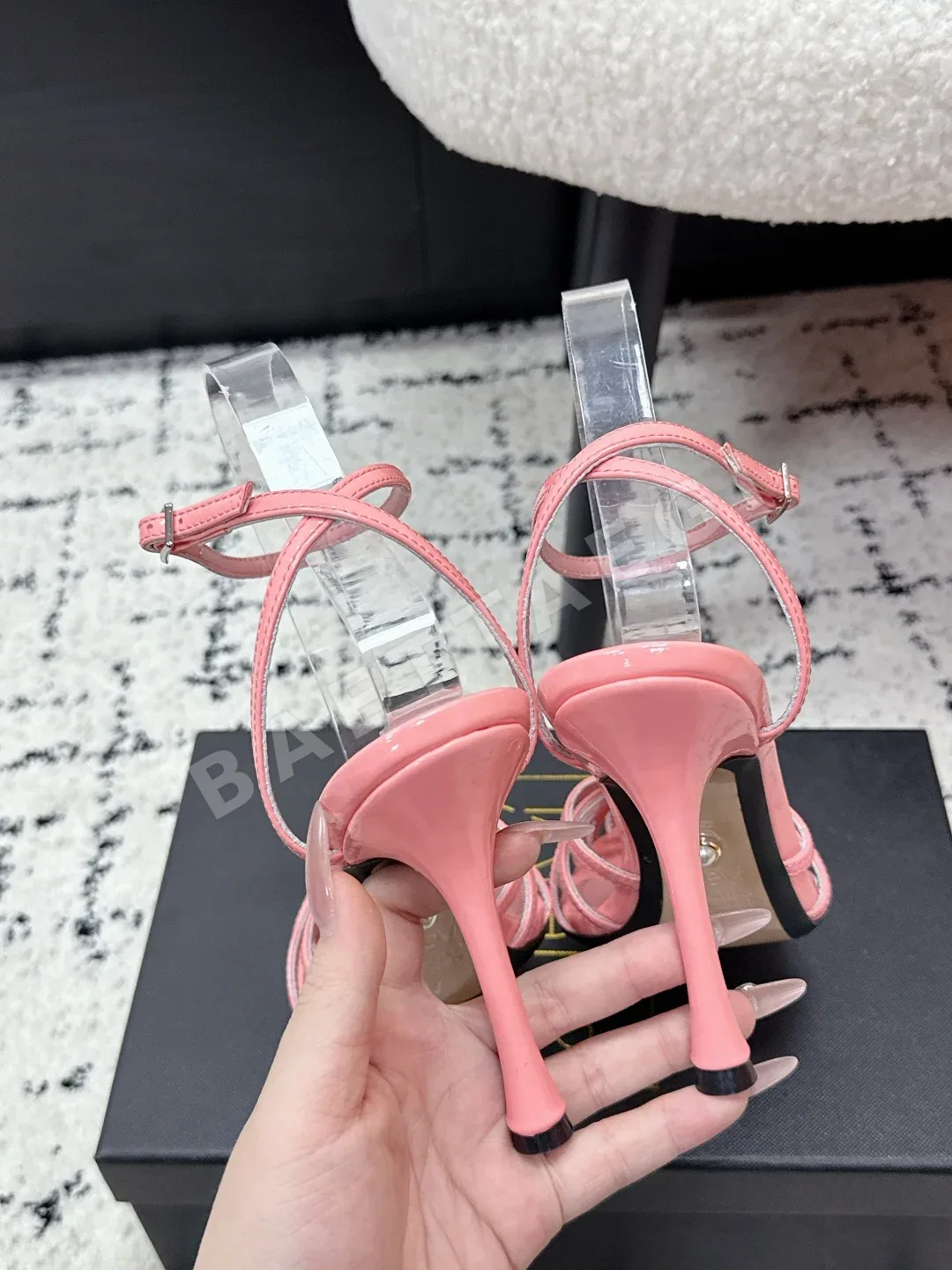 알레비 스트랩 하이힐 뮬 상세 이미지 9