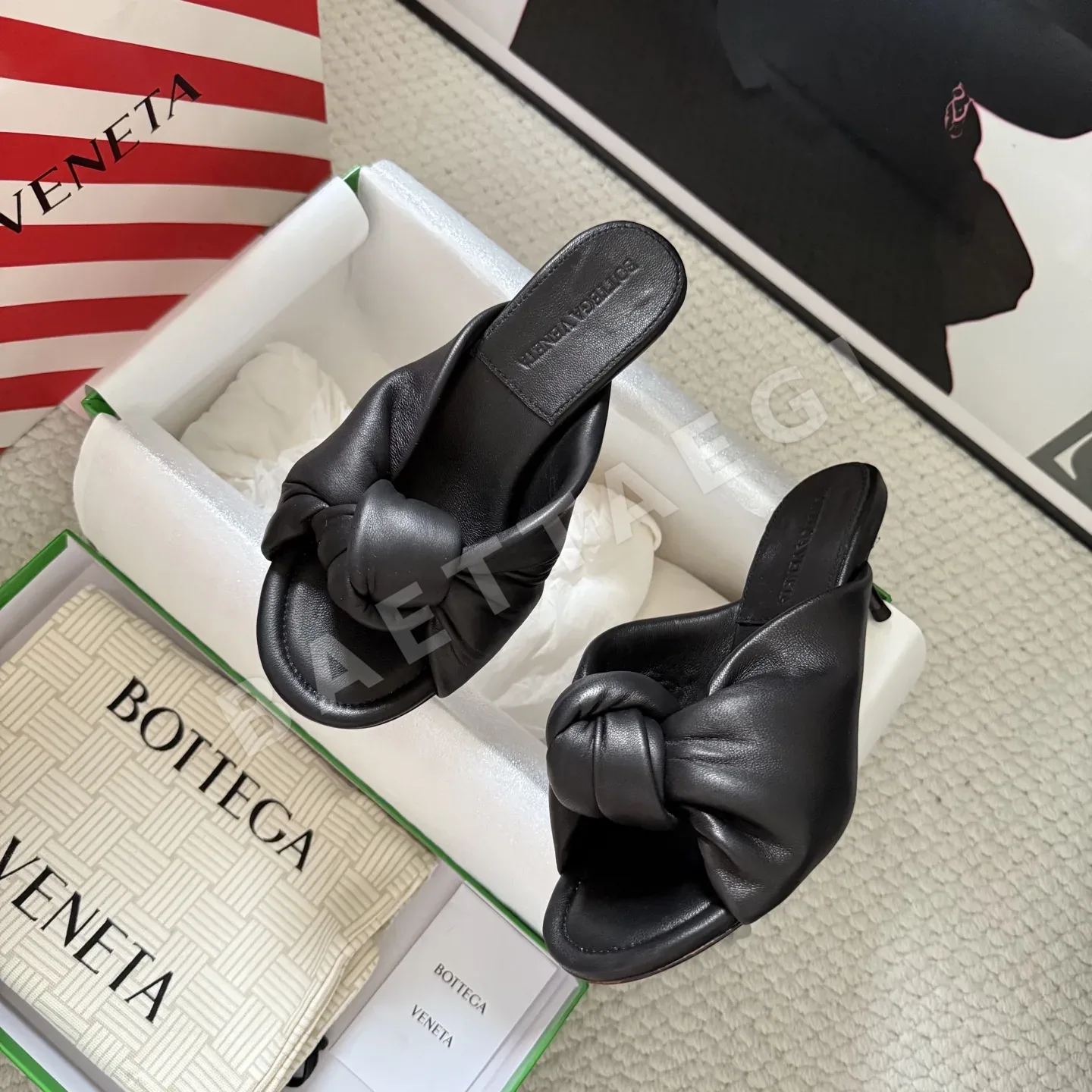 보테가베네타 노트 뮬 슬리퍼 상세 이미지 4