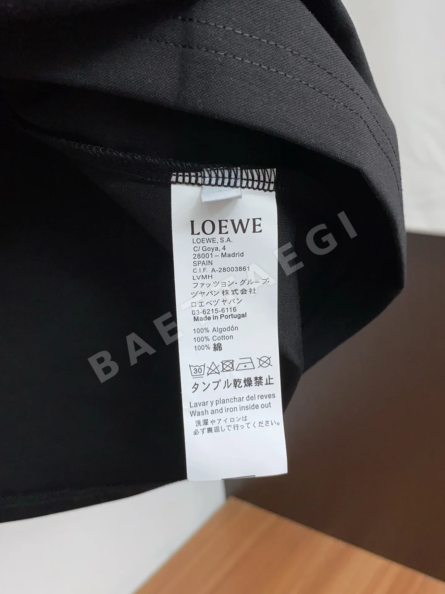 로에베 남성 크루넥 반팔 티셔츠 상세 이미지 6
