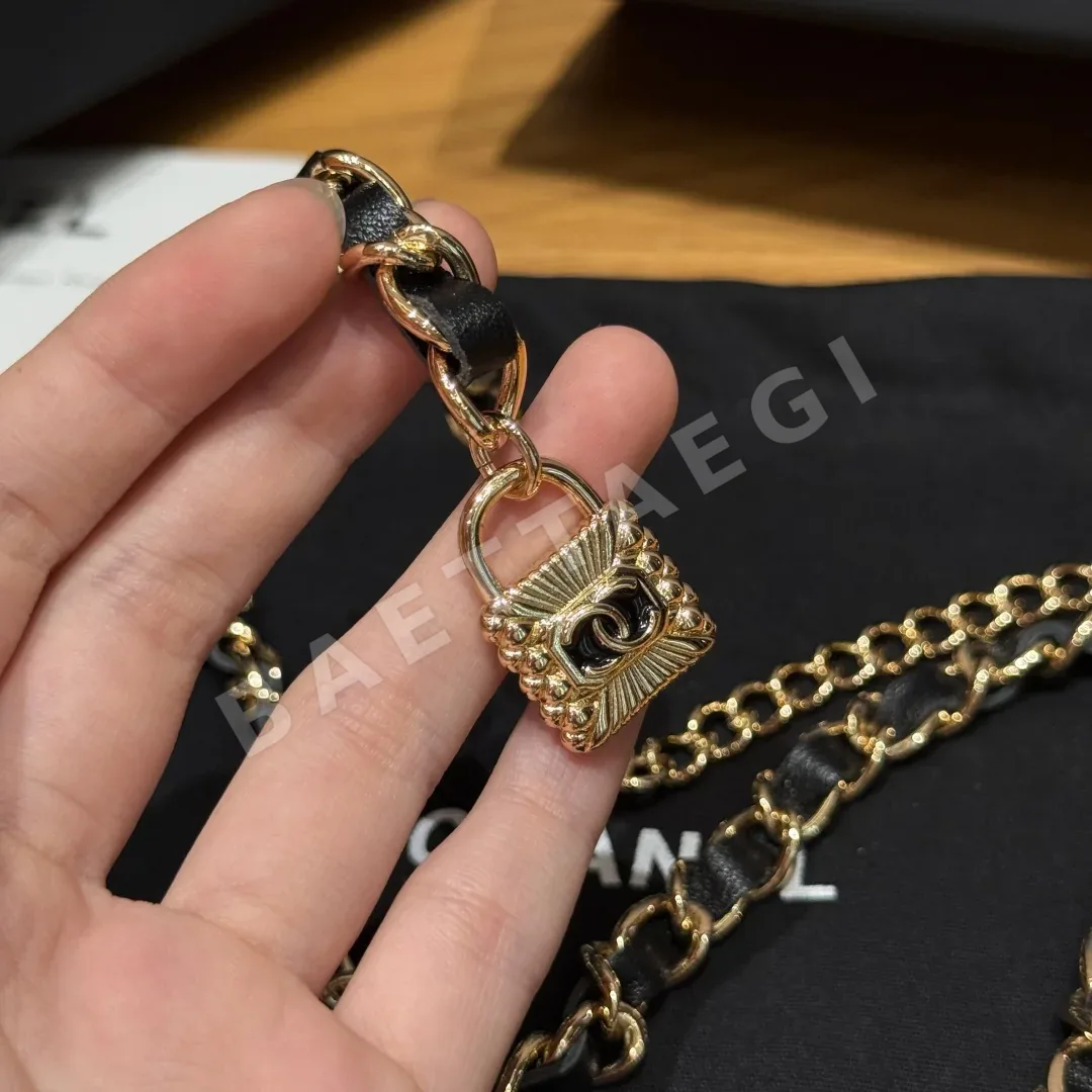 샤넬 메탈 진주 크리스탈 다중 가닥 벨트 상세 이미지 3