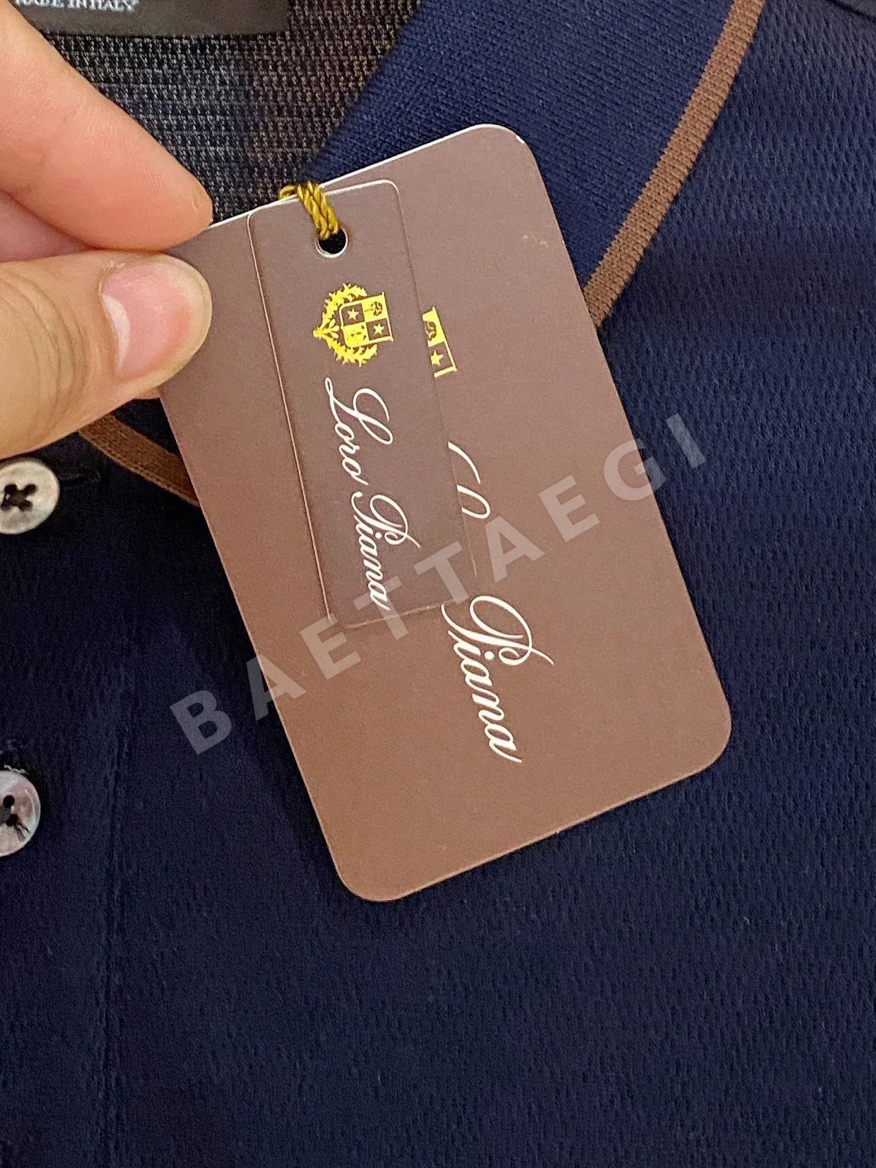 로로피아나 남성 린넨 반팔 티셔츠 상세 이미지 6
