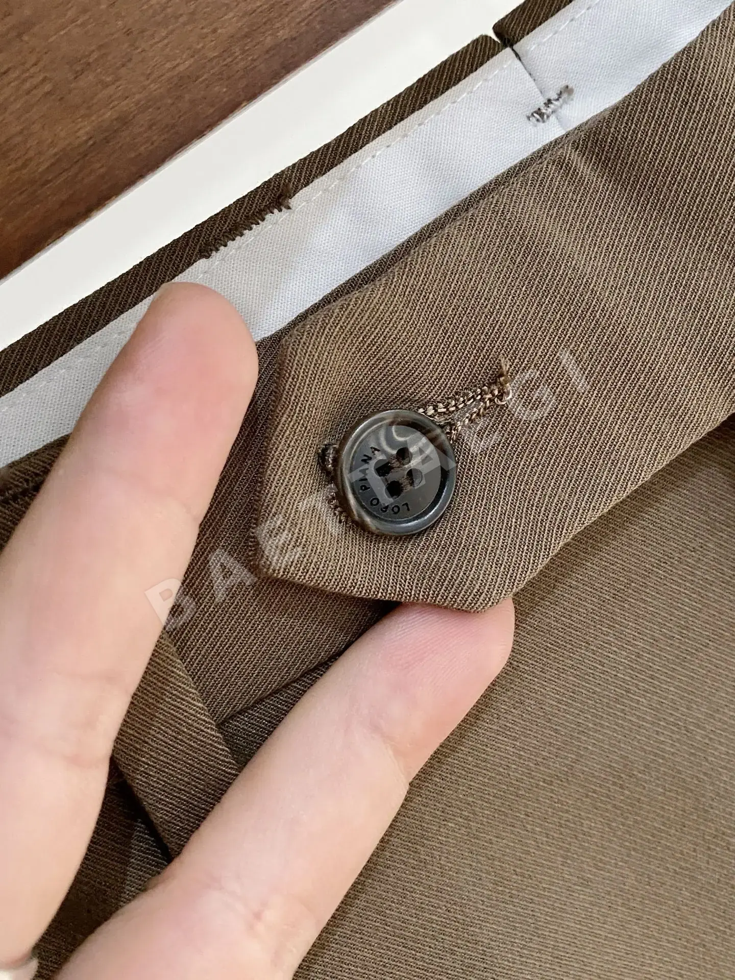 로로피아나 울 혼방 남성 바지 상세 이미지 6
