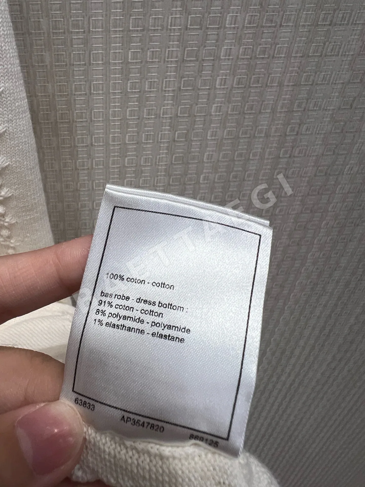 샤넬 블랙 화이트 자카드 A라인 여성 원피스 상세 이미지 9
