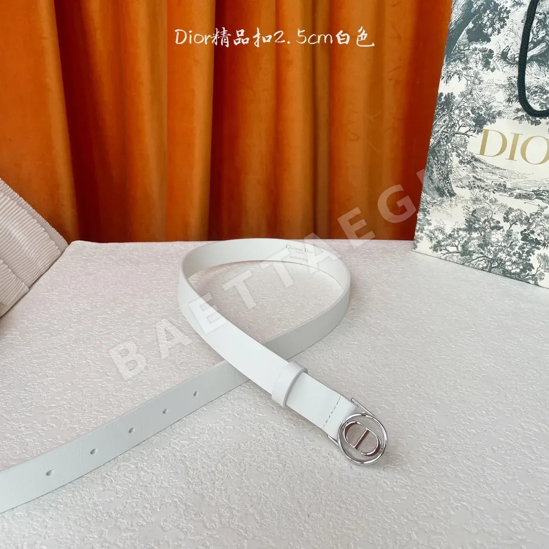 디올 CD 버클 가죽 벨트 상세 이미지 3