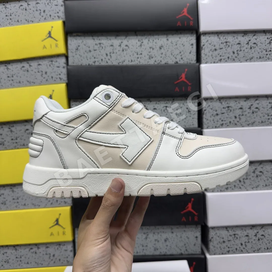 오프화이트 [KZ] 아웃 오브 오피스 OOO 로우 탑스 아이보리 202491 Off White Out Of Office OOO Low Tops 상세 이미지 3