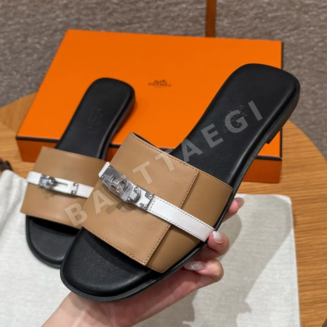 에르메스 줄리아 샌들 내추럴베이지 카프스킨 켈리 스타일 상세 이미지 2