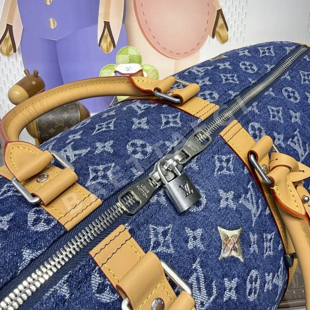 루이비통 블루 데님 모노그램 키폴 반띠에르 여행 가방 M27781 상세 이미지 5