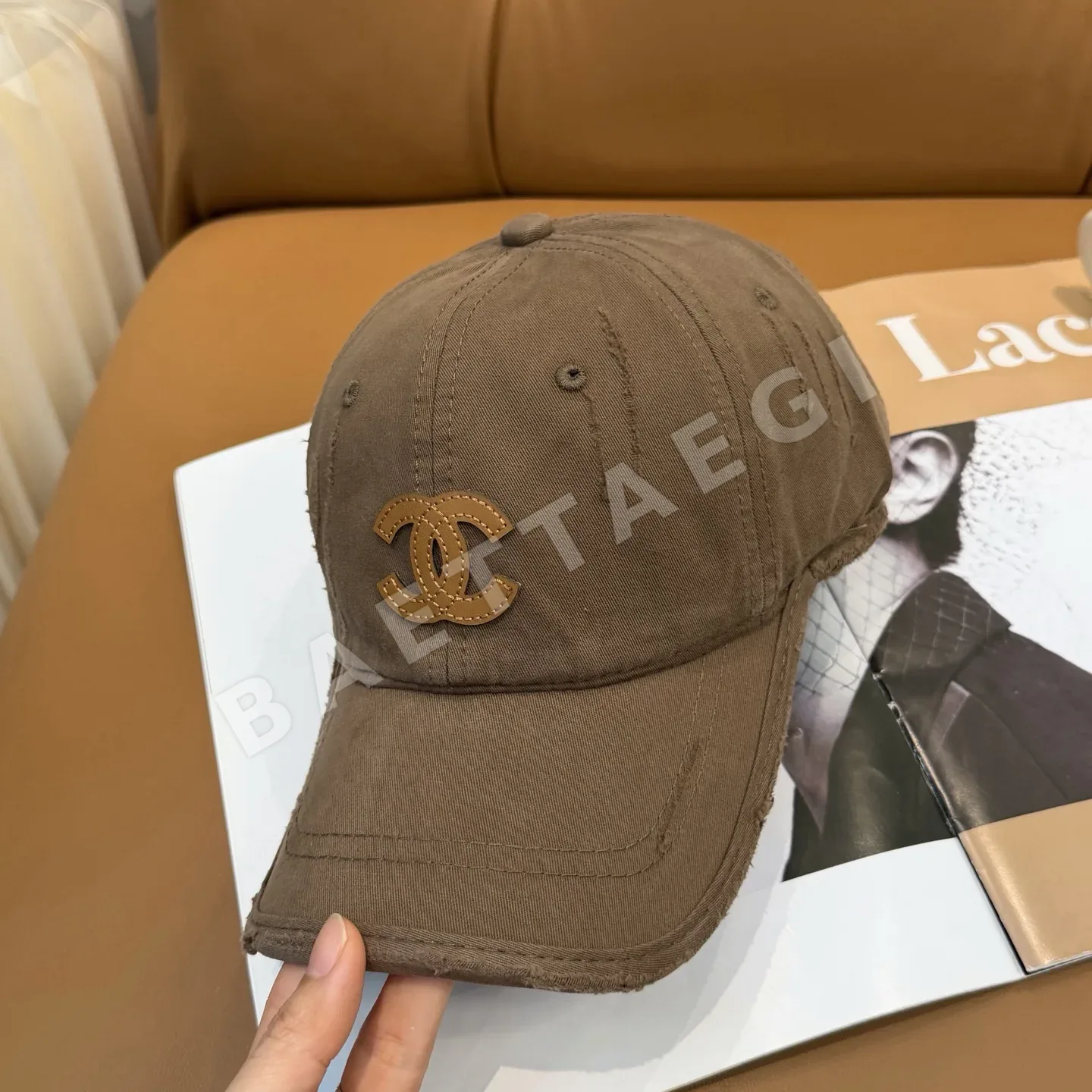 샤넬 로고 베이스볼캡 상세 이미지 2