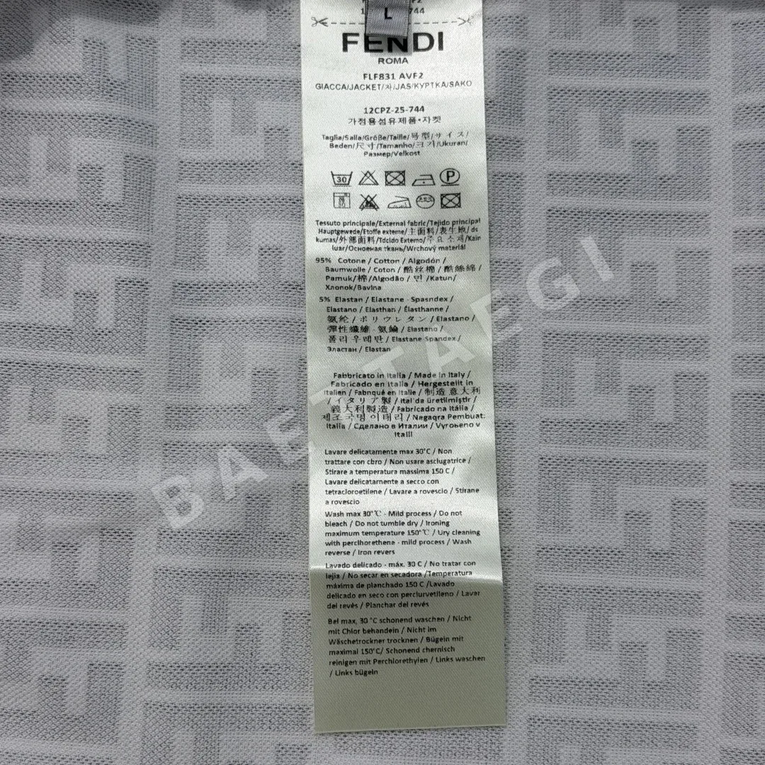 펜디 로고 프린트 반팔 폴로셔츠 남성용 상세 이미지 9