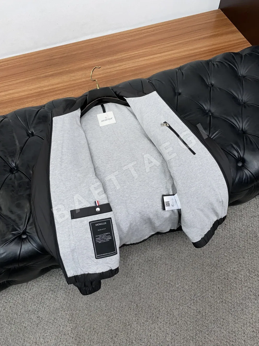 몽클레르 코튼 스탠드카라 남성 자켓 상세 이미지 7