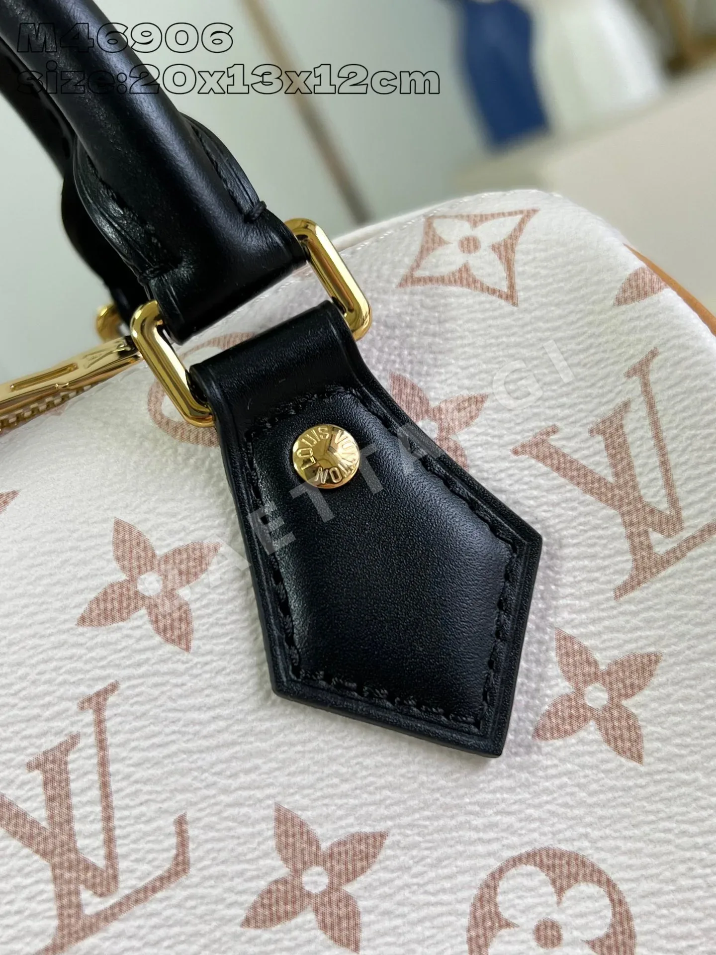 루이비통 M46906 화이트 스피디 핸드백 상세 이미지 2