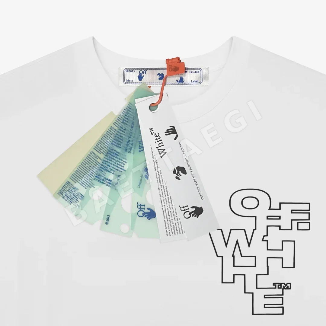 오프화이트 남성 반팔 티셔츠 상세 이미지 4