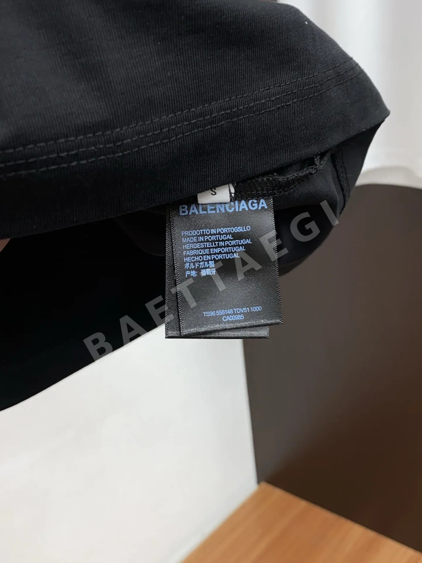 발렌시아가 장섬유 면 남성 반팔 셔츠 상세 이미지 6