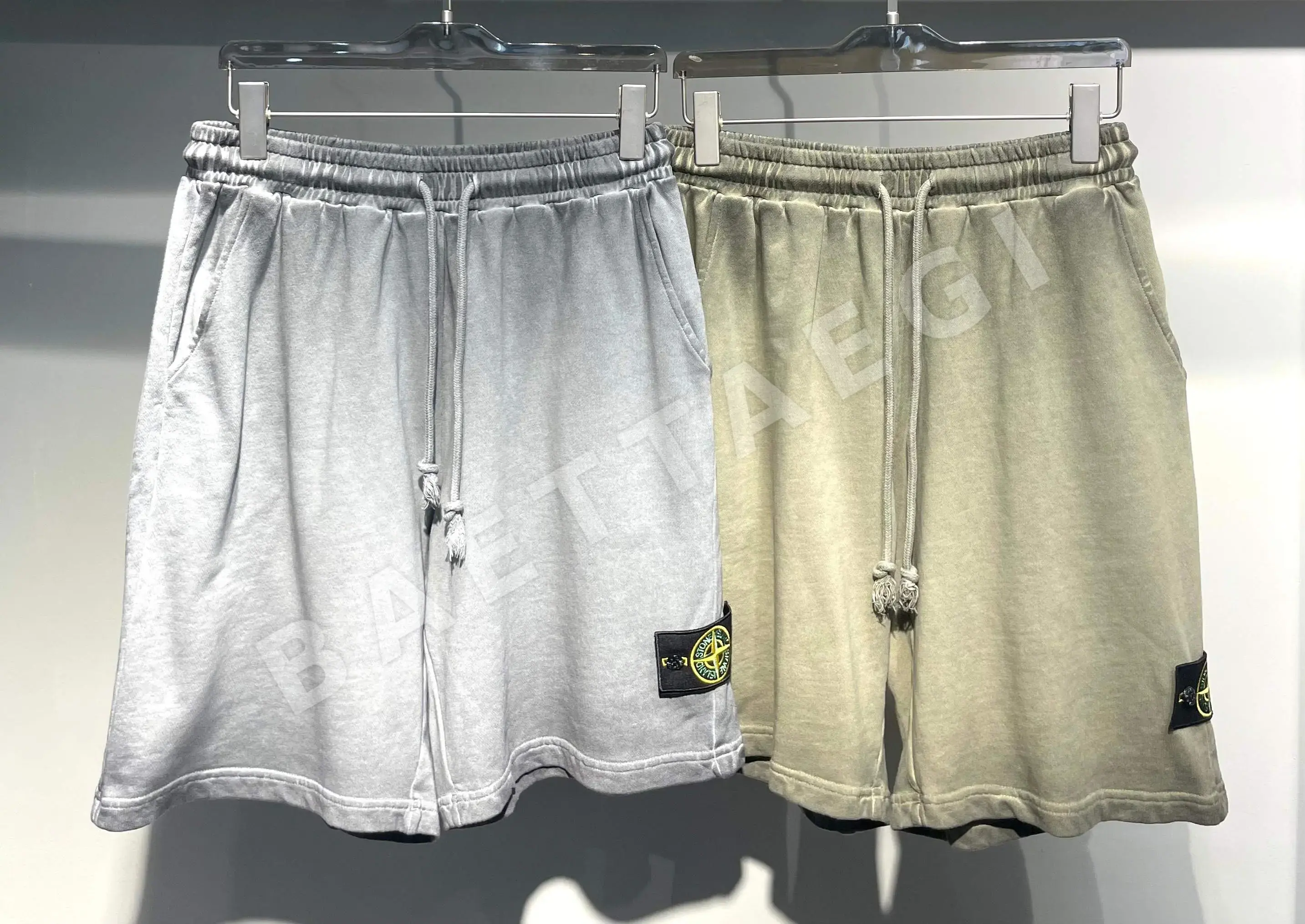 스톤아일랜드 워시드 빈티지 가공 남성 반바지 51318