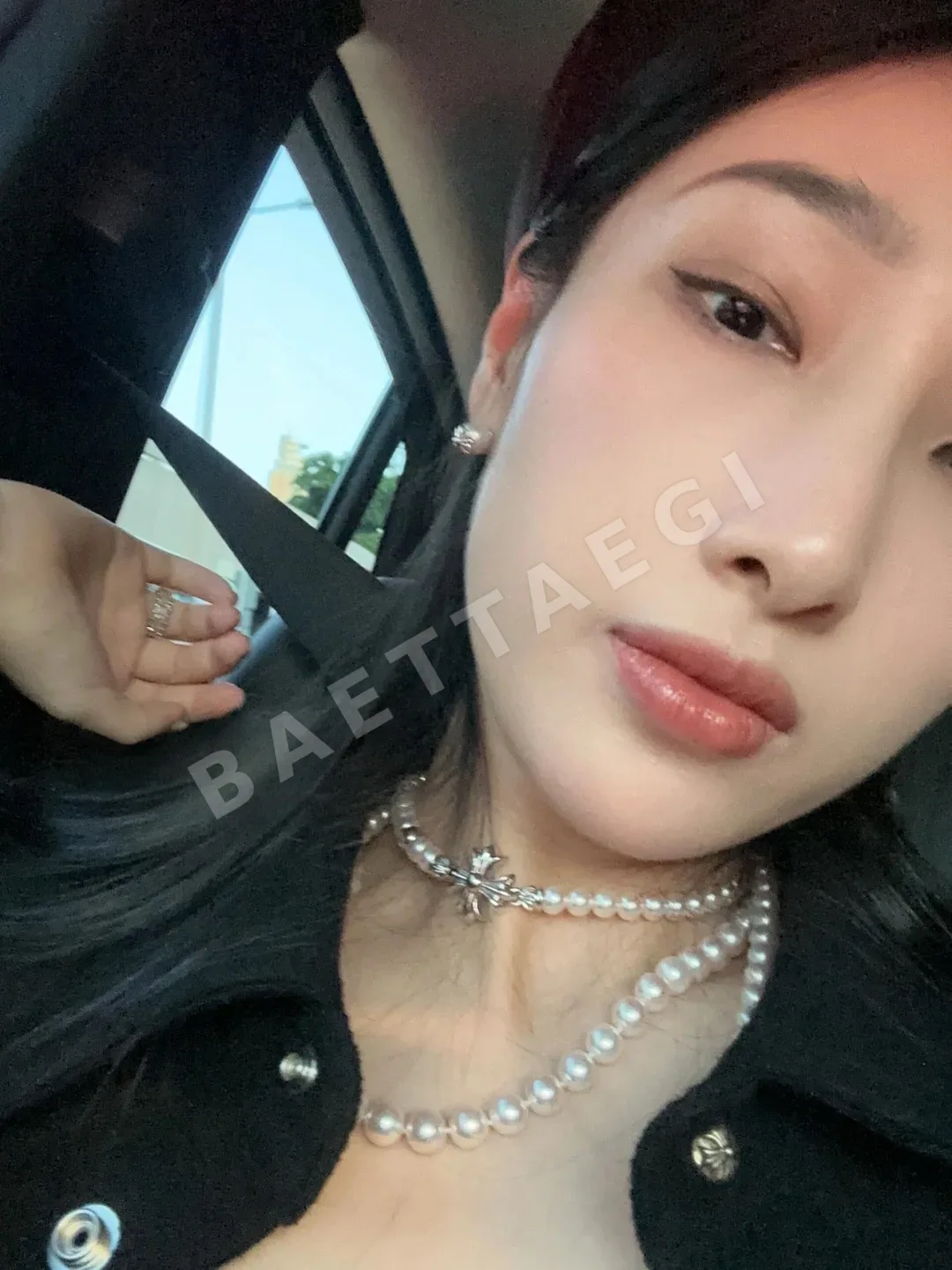 크롬하츠 진주 장식 목걸이 상세 이미지 3