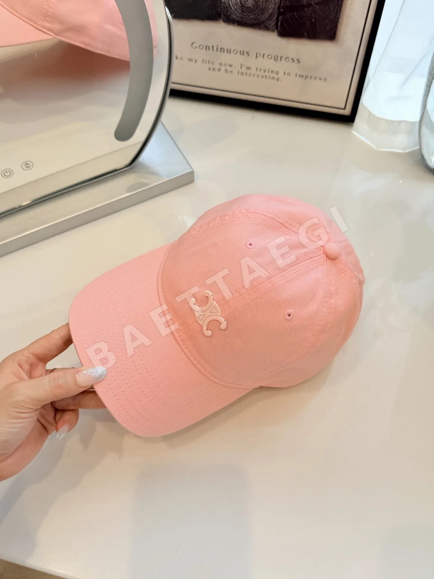 셀린느 코튼 키릴 문자가미 베이스볼캡 상세 이미지 2