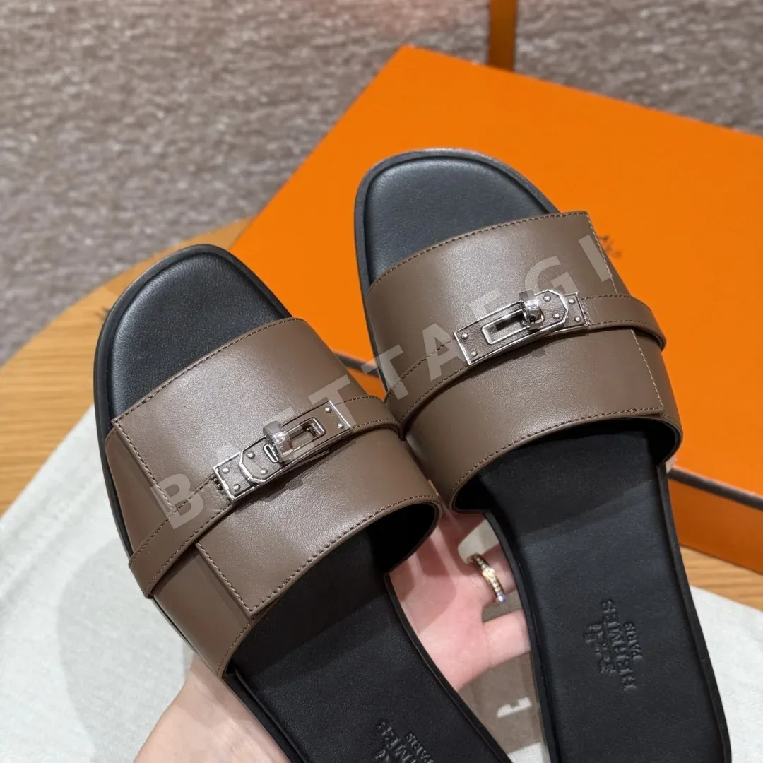 에르메스 줄리아 샌들 카프스킨 가죽 버클 상세 이미지 8