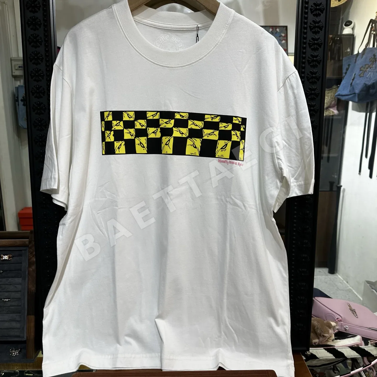 크롬하츠 남성 220 g 플리스 반팔 티셔츠 상세 이미지 1