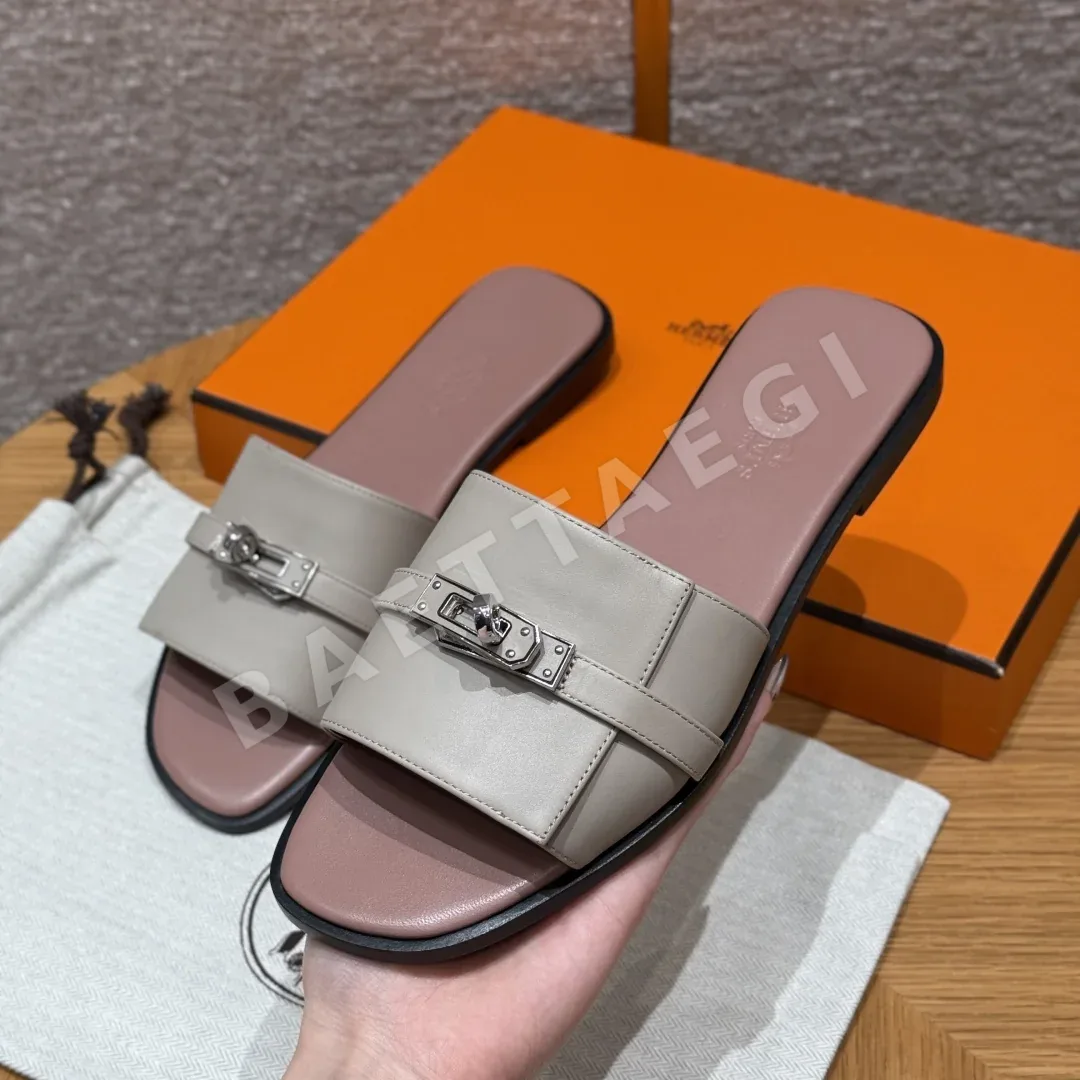 에르메스 줄리아 샌들 Calfskin 가죽 버클 상세 이미지 2