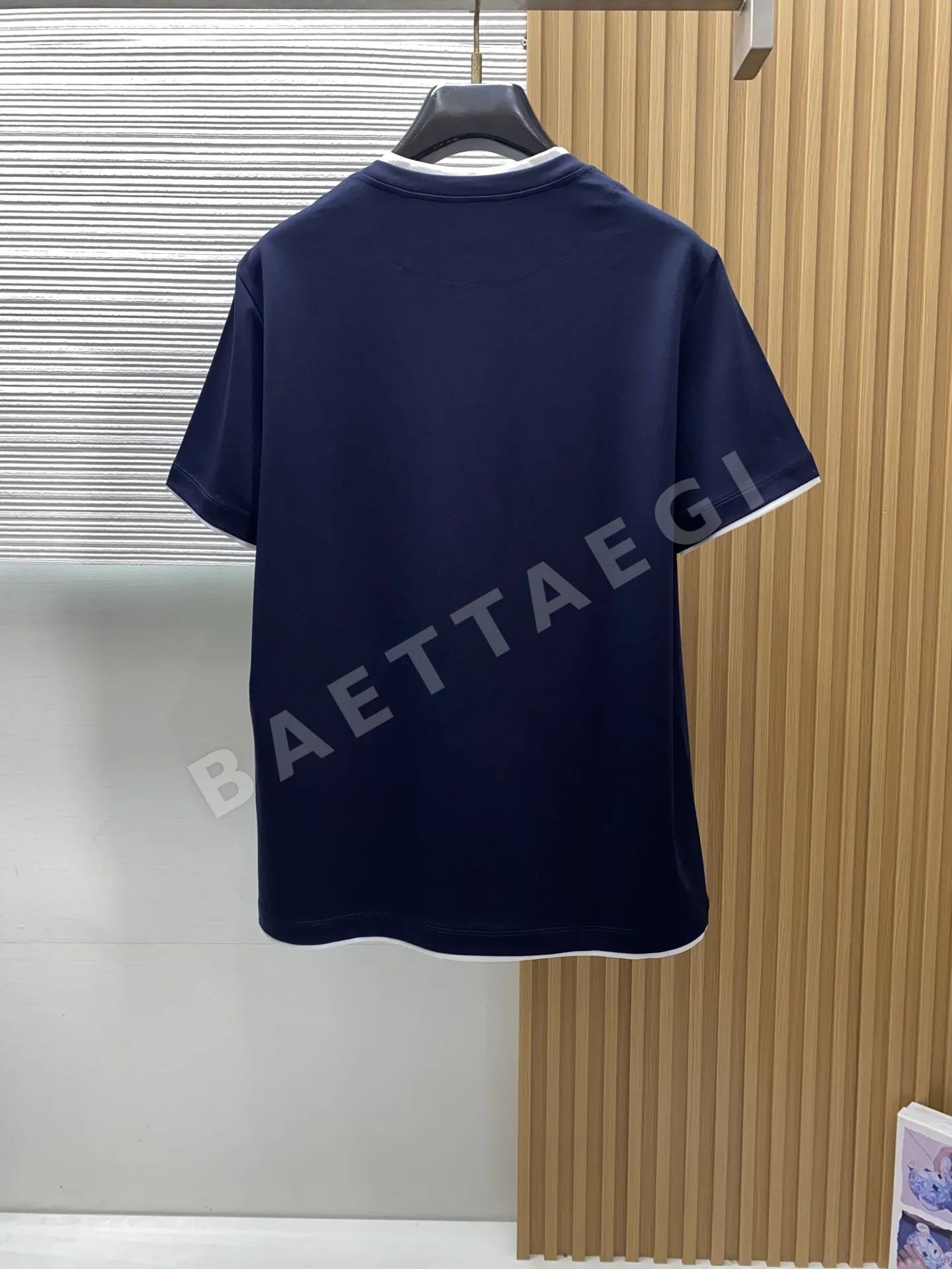 브루넬로쿠치넬리 머서라이즈드 코튼 크루넥 남성 반팔 티셔츠 상세 이미지 9