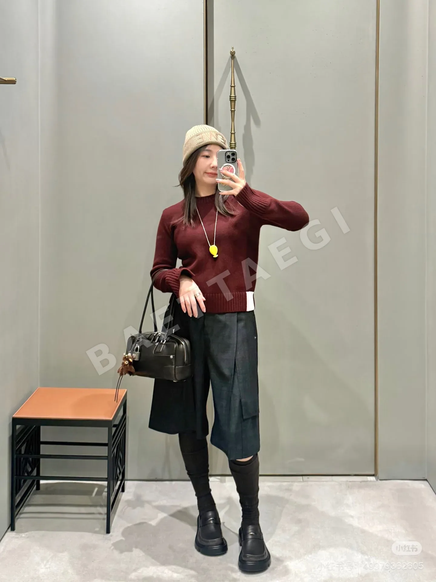 로에베 불규칙 체크 울 수트 세트 상세 이미지 9