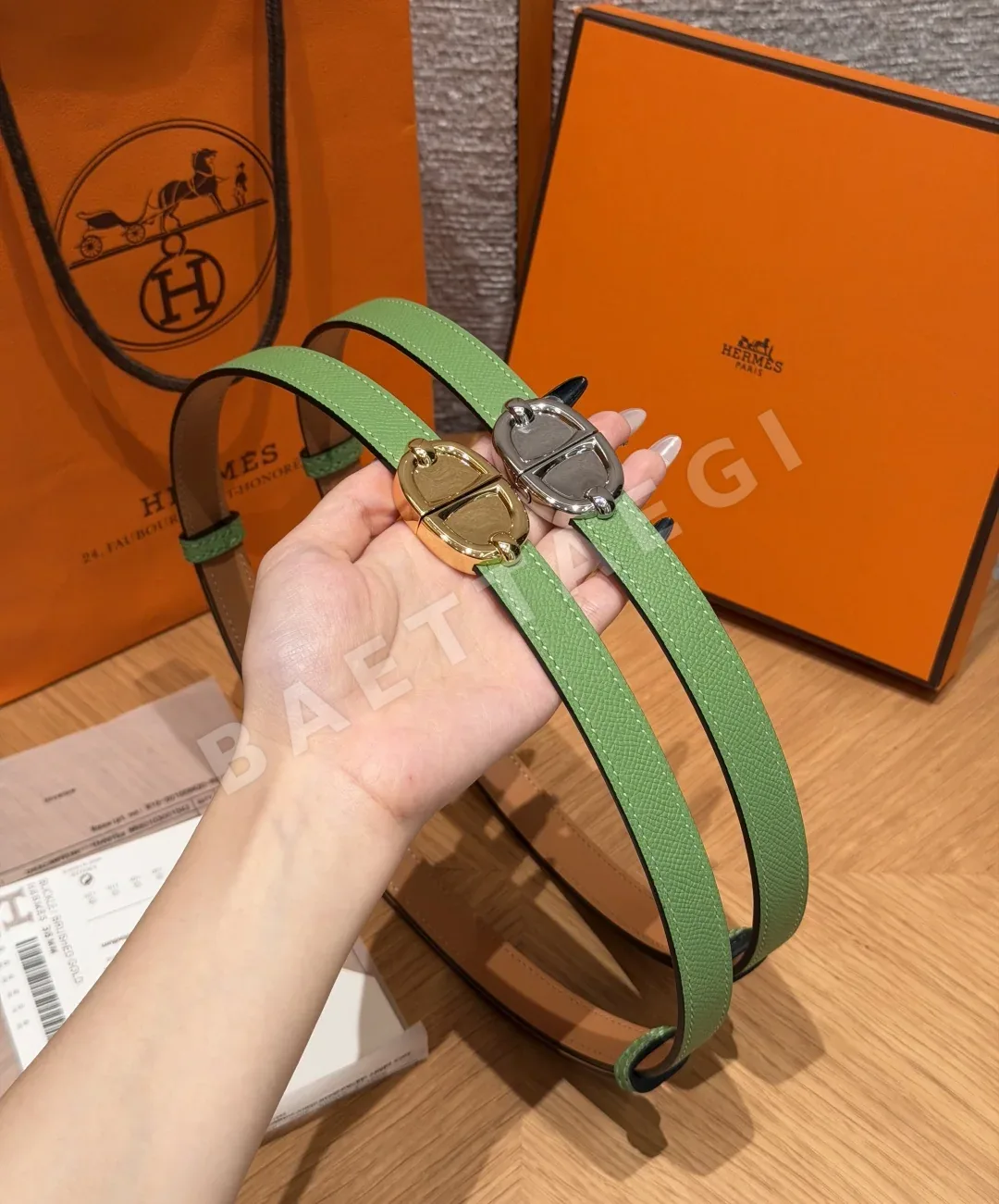 에르메스 앱송 카프스킨 H 버클 벨트 상세 이미지 9