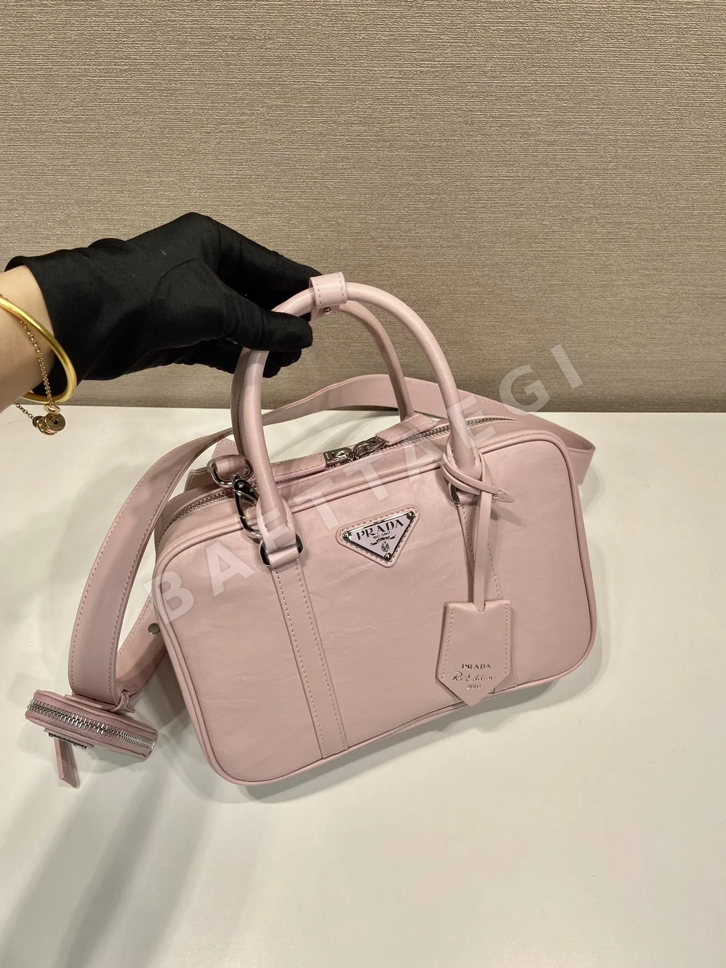 프라다 램스킨 보스턴 백 1BB092 상세 이미지 2