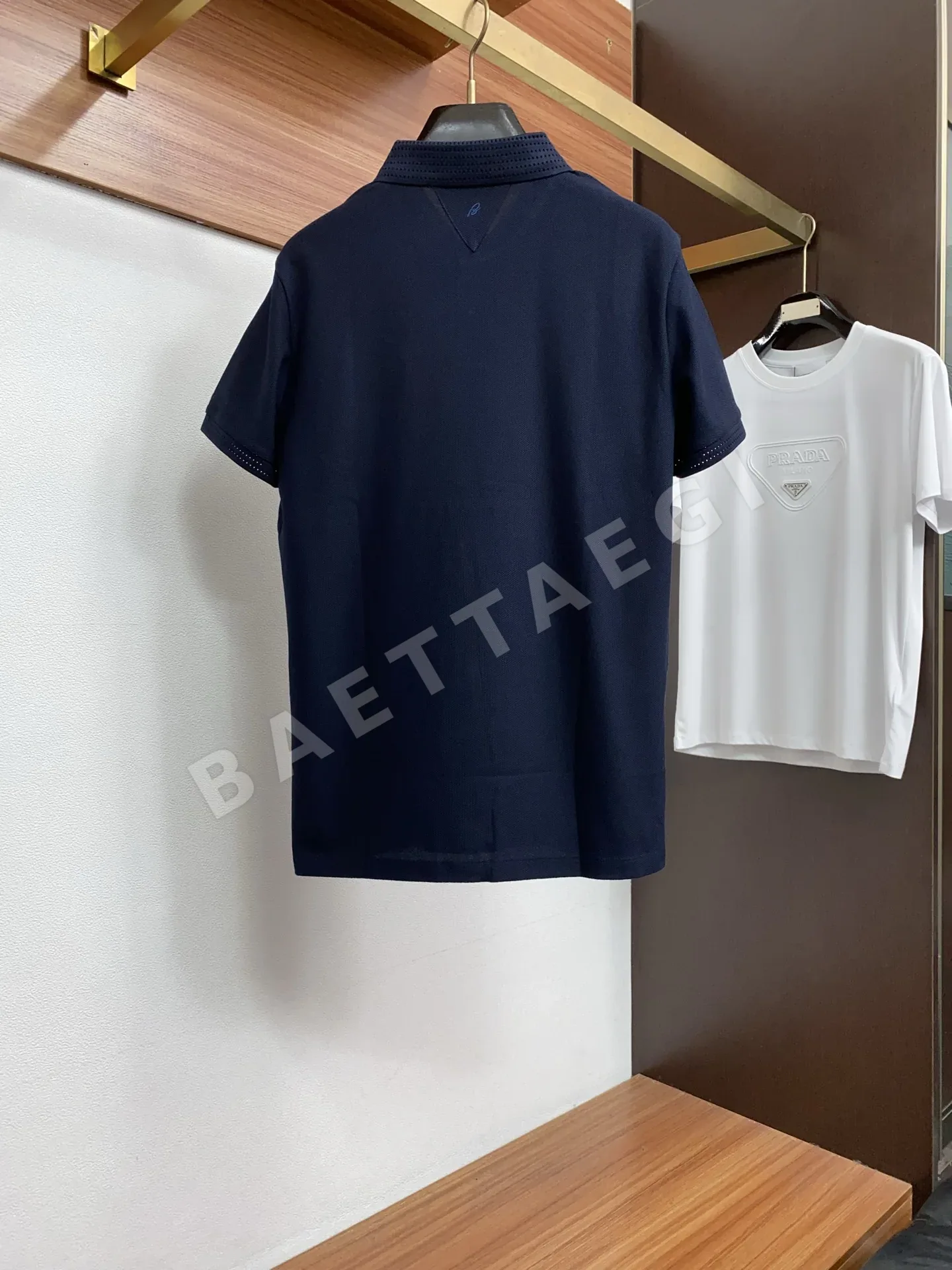 브리오니 입체 재단 라펠 반팔 폴로셔츠 상세 이미지 10