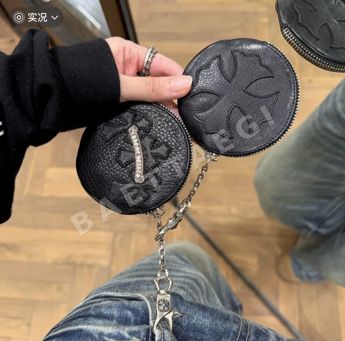 크롬하츠 로브스터 클라스프 가죽 키링 상세 이미지 9