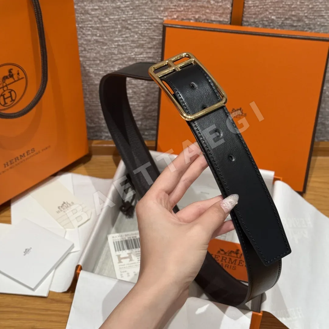 에르메스 하프 코드 리버시블 가죽 벨트 상세 이미지 4