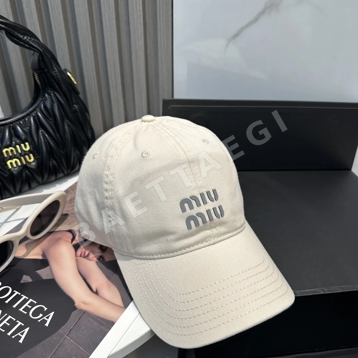 미우미우 캔디 컬러 베이스볼 캡 상세 이미지 7