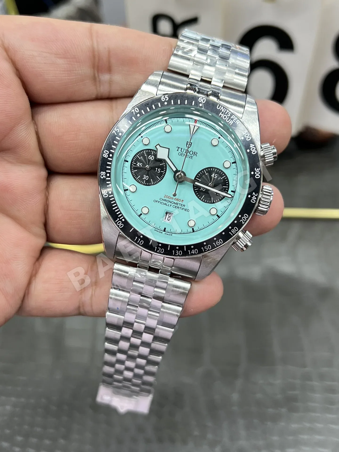 튜더 블랙베이 크로노그래프 딥블루 다이얼 3 T 공장 7750 남성 시계 레플리카 45571 Tudor 상세 이미지 3