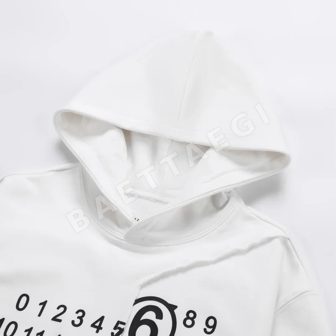마르지엘라 패치워크 수작업 절단 디테일 남성 후드 상세 이미지 3