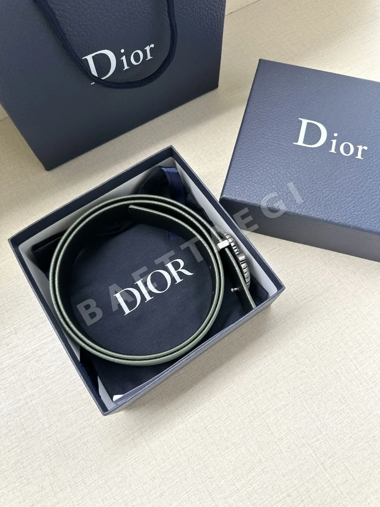 디올 CD 드래곤 로고 빈티지 실버 벨트 상세 이미지 9